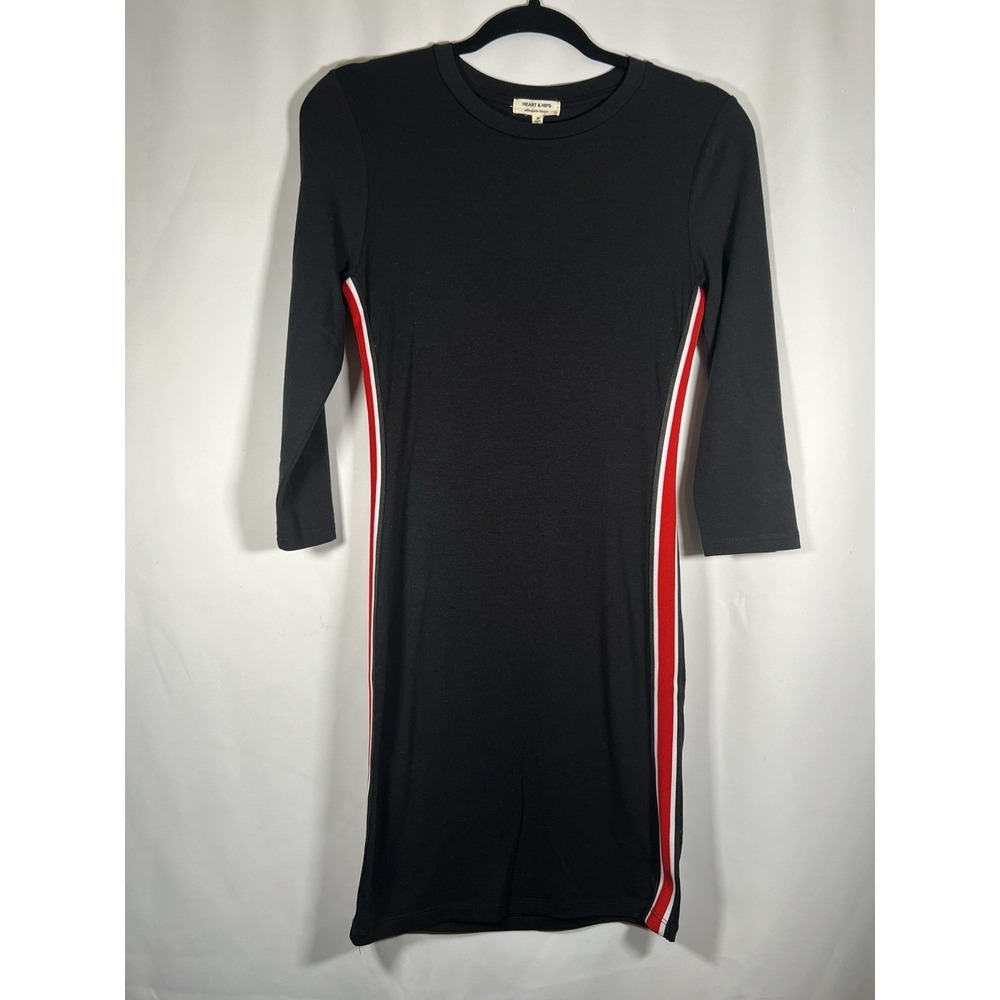 Women's Stretchy Bodycon Long Sleeve Dress Athletic Sports NWT Size M